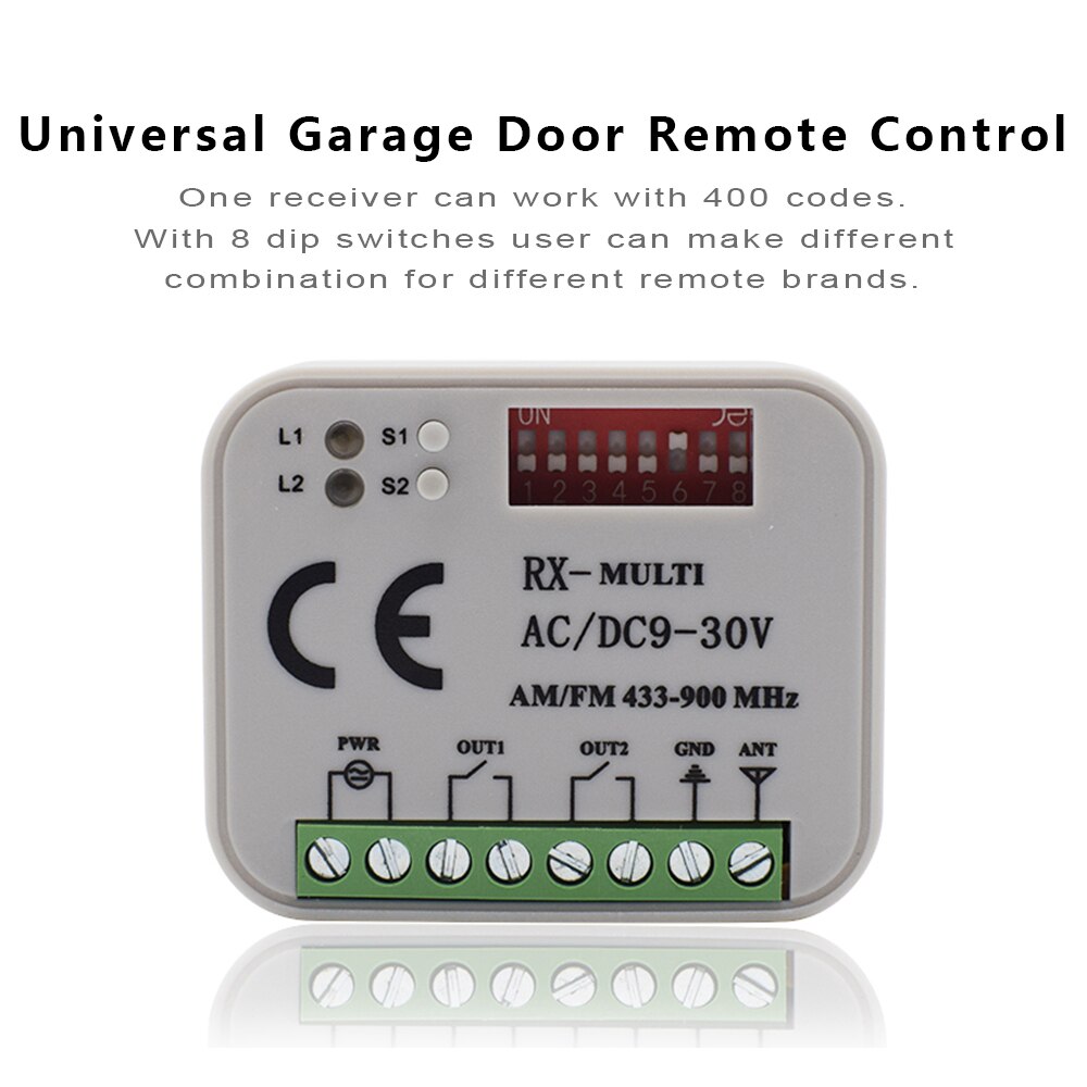 Récepteur de télécommande de porte de garage DITEC GOL4 / 4C / BIXLP2 / BIXLS récepteur d'ouverture 433.92mhz