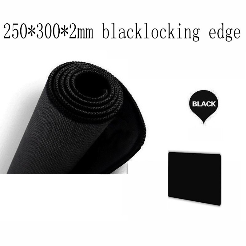Xgz 1200*600 3mm xxl preto gaming mouse pad grande tapete personalizado engrossado teclado de mesa 4 cores bloqueio borda csgo: 250X300 Black lock