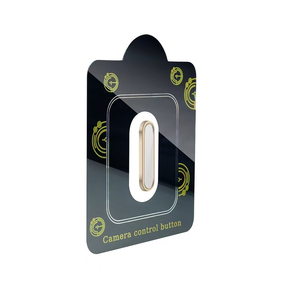 2PCS Metal Camera Control Button Protector For iPhone 17 16 Pro Max Alloy Ring Glass Side Control Cover Anti-scratch Sticker: Transparent