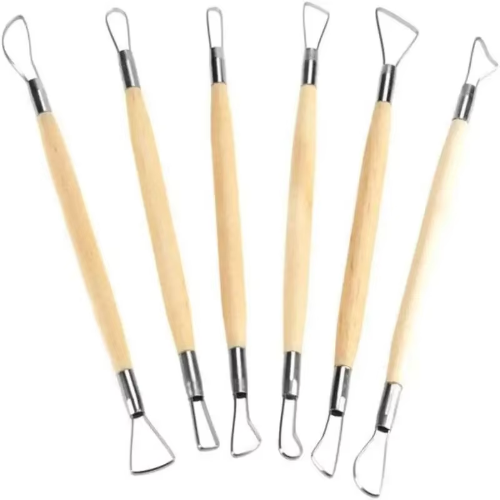 Alle gereedschappen voor keramiek, polymeerklei, boetseren, modelleren, kunstsculptuur, pottenbakken, gereedschapset, stippelmes, vormmes, snijder, klei