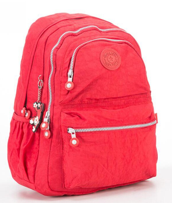 Tegaote Rugzak Vrouwen Multi Pocket Travel Back Packs Vrouwelijke Bagpack Nylon Casual Mochila Feminina Grote Laptop Tassen: Red