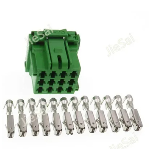 12 Pin 1-967627 8-968972-1 Auto Car CD Player Plug Wire Socket Female Male Connector: army green