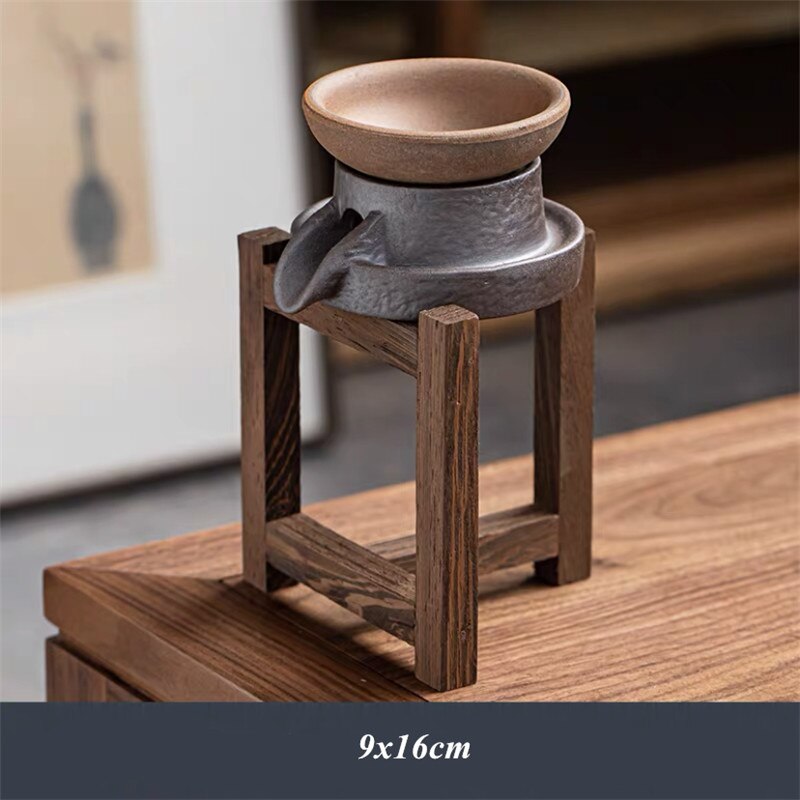 Ceramic Stone Mill Tea Strainers Handmade Tea Leaf Spice Filter Retro Kung Fu Pottery Fair Cup Office Tea Set Drinkware: A