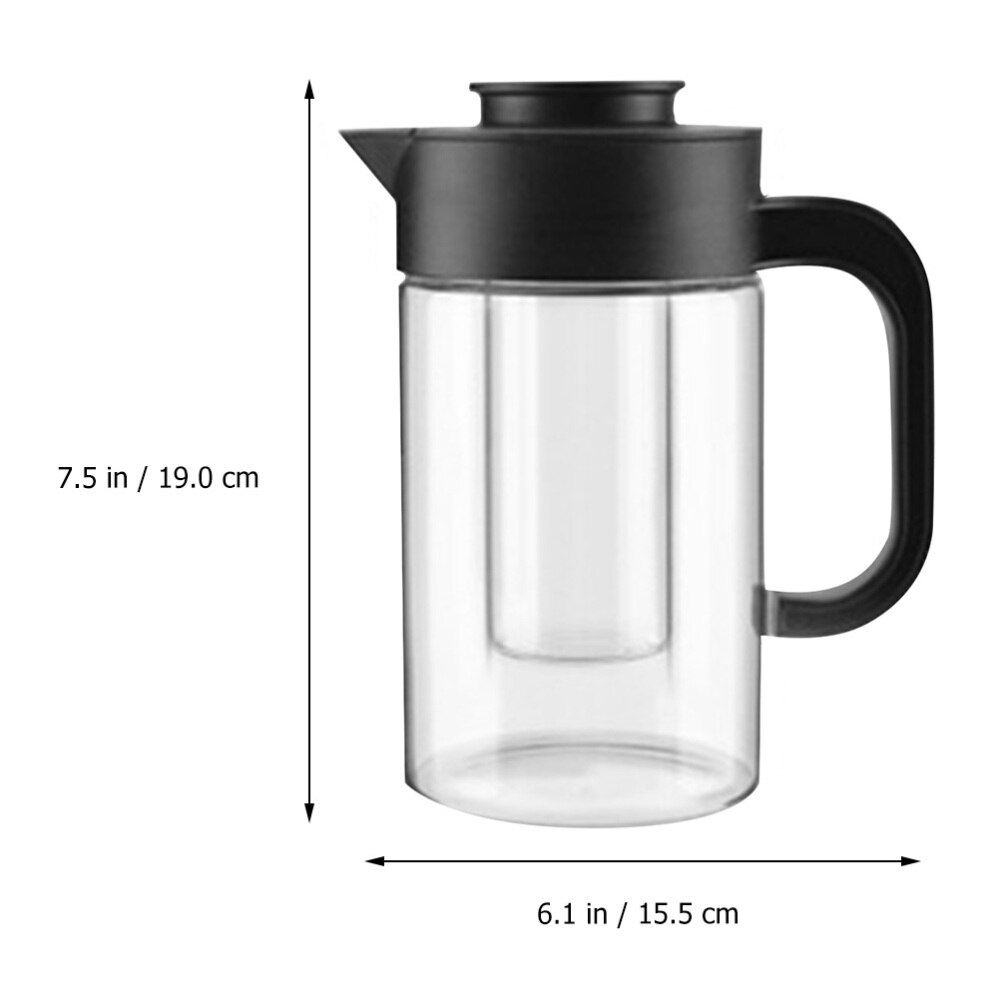 Stor vattenkanna glas vattenkanna tekanna handtag tekanna glas vattenkanna