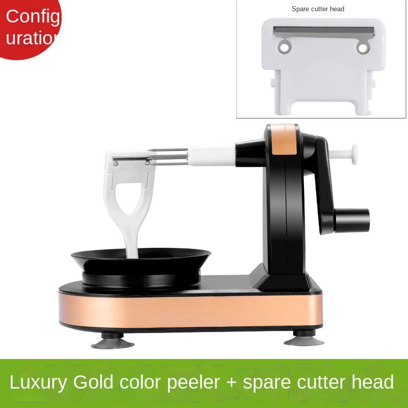 Apple Peeler Manual Fruit Peeler with Anti Skid Base Save Energy Fruit Divider Sydney Peeler Kitchen Gadgets Cooking Tools: gold