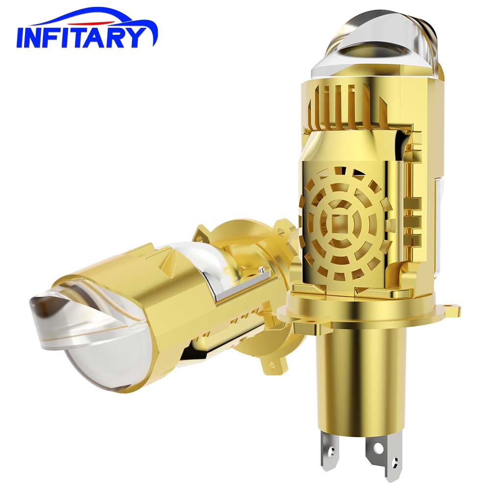 H4 LED LENS Moto Auto Headlight AC/DC 8-80V Moto Moto Autobike Canbus proiettore lampadina Hi/Lo Beam Lamp High Power