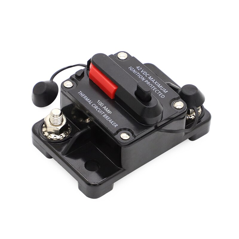 100 150 250 Amp Circuit Breaker Trolling Manual Reset Car Marine Trolling Motors Boat ATV Manual Power Protect Fuse 12V-48V DC