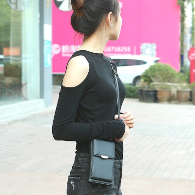 Último dia 70% de desconto! Tudo-em-um crossbody saco de telefone feminino ombro mensageiro bolsa multi-função bolsa carteira saco de cartão