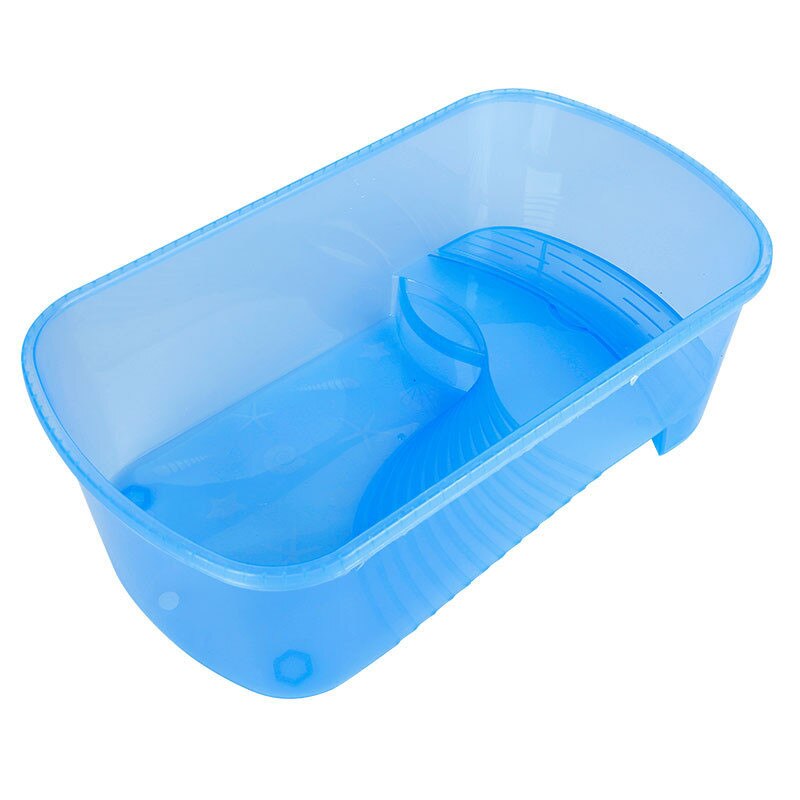 Miniatura para aquário, médio e grande, para secagem e terrário de reprodução transparente para répteis: blue / L