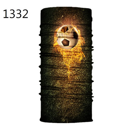 Voetbal Baseball Basketbal Patroon Gedrukt Gezichtsmasker Half Zon Dust Bescherming Sjaal 3D Buis Masker Naadloze Duurzaam Gezicht Bandana: 1332