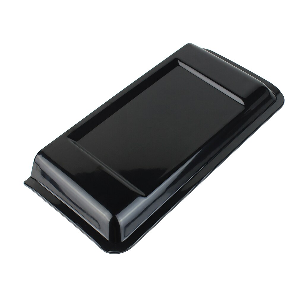 ABS Air Intake Hood Vent Scoop Outlet Cover Trim for Jeep Wrangler JL Black Chrome: Black