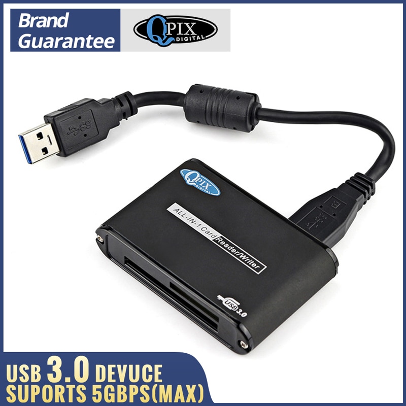 All In One Card Reader Writer Universal USB 3.0 Multi Smart Card Reader SDXC / SDHC / CF High-Speed Memory Cards Reader