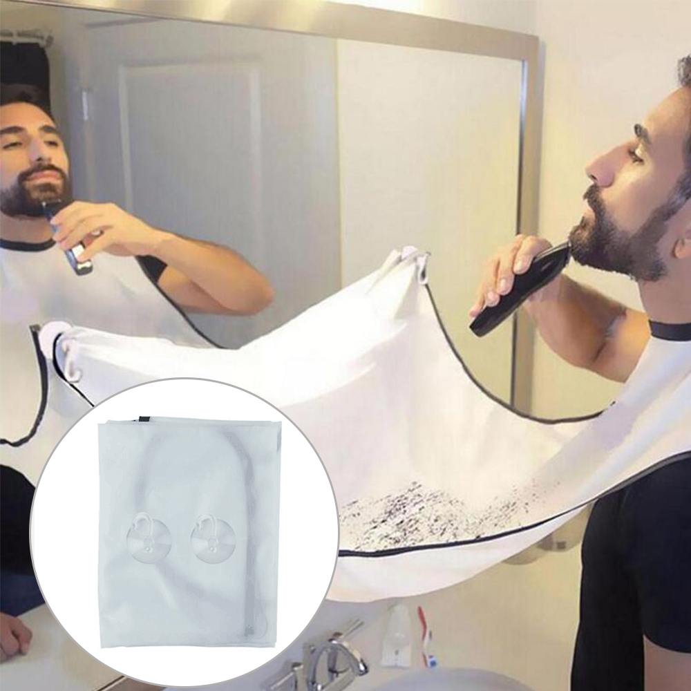 1Pcs Male Beard Apron Dress Men Haircut Apron Waterproof Floral Cloth Household Cleaning Protecter Bathroom Accessories