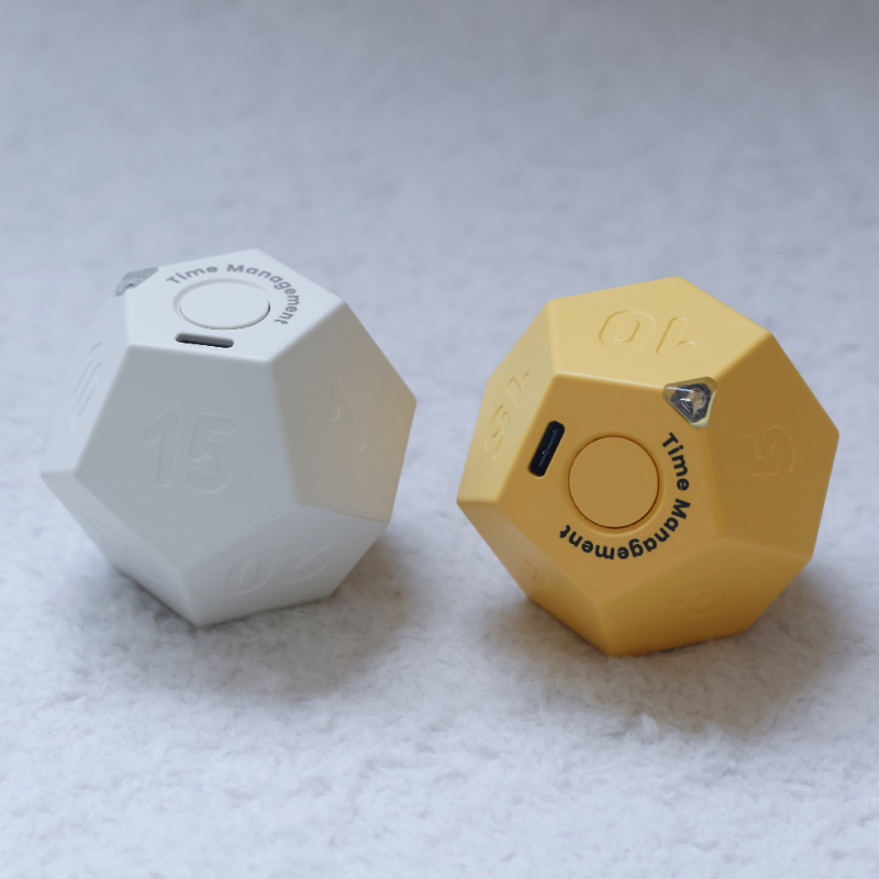 Fun and Functional Cube Shape Timer for Home Office School 1-60Minutes Study Workout Timer Study Management Tool Craft