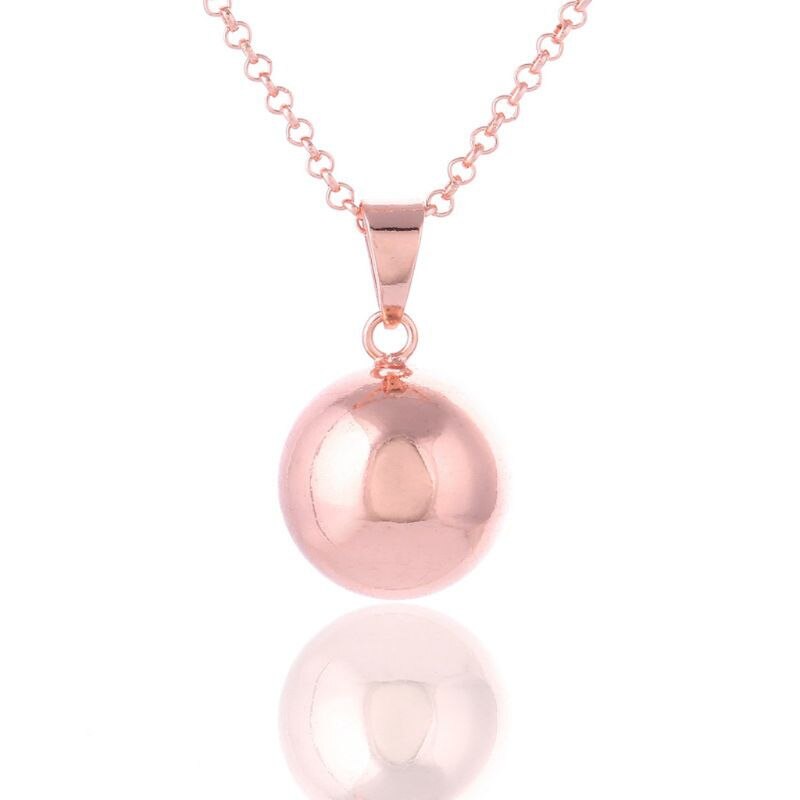 Harmonie Bal Ketting Brilliant Zwangerschap Vintage Chime Bola Hanger 40 "Lange Keten Ketting Voor Moeder Bady Sieraden: Goud-kleur