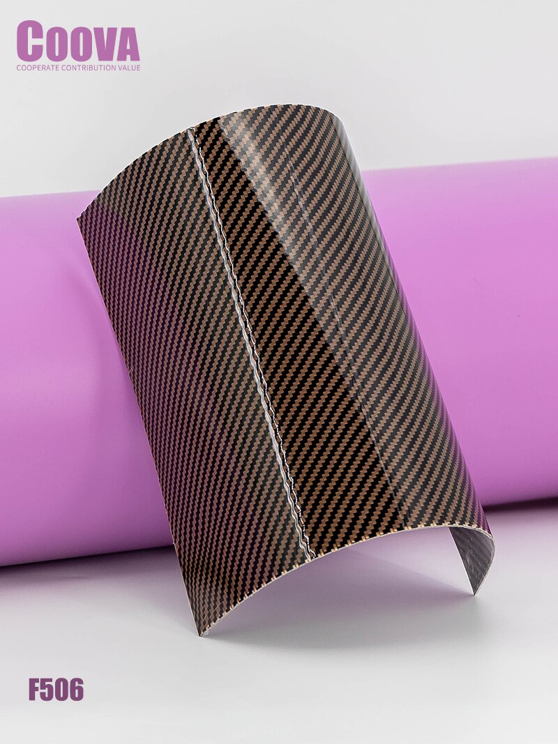 F506 COOVA Golden&Carbon Fiber Sheet Twill Rea... – Grandado