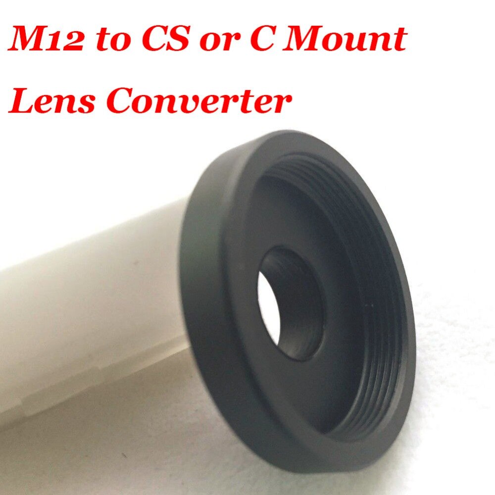 M12 naar CS of C Mount Lens Converter/Adapter Ring (M12-C-CS) Camera Ondersteuning