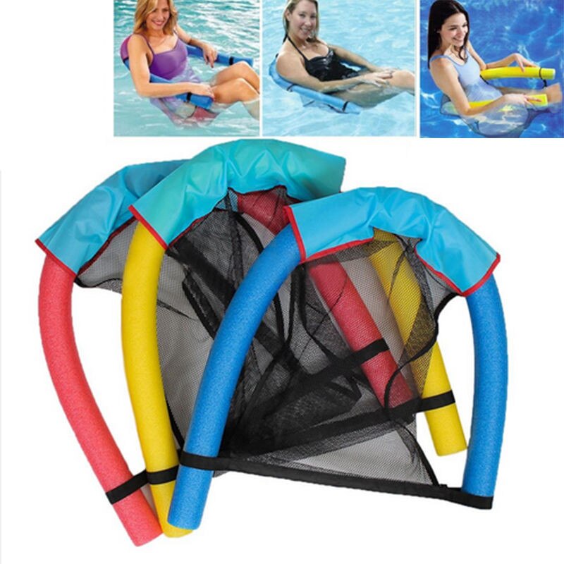 Svømning flydende stol vandsæde seng flydende skum stick mesh swimmingpool flyde forsyninger til voksne børn elever