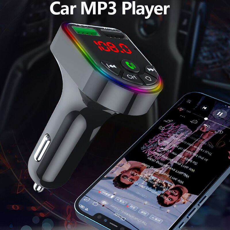 VR robot Led Backlit Bluetooth Auto MP3 Speler Fm-zender Draadloze Stereo Handsfree Carkit Ondersteuning Tf Card/U Disk Afspelen