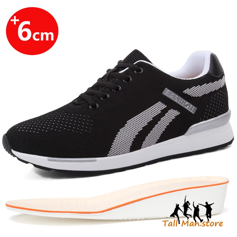 Aufzug Schuhe Männer Turnschuhe Erhöaufgehängt Schuhe Höer ErhöHenne Schuhe Einlegesohlen 6CM Höer Zunehmende Schuhe