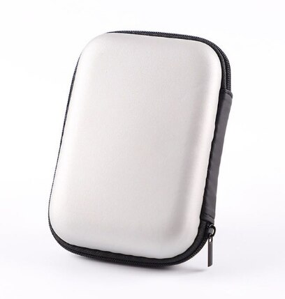 Mobiele Harde Schijf Tas 2.5 Inch Opbergdoos Datakabel U Disk Opladen Schat Beschermende Digitale Bluetooth Headset Opbergtas: white