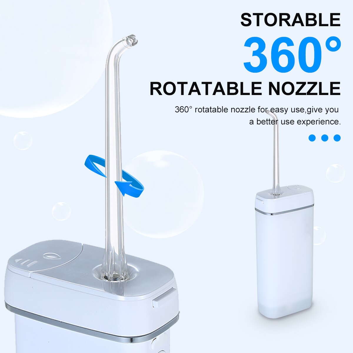 CORIDICARE M6 Mini Portable Oral Irrigator Dental Irrigator Teeth Water Tooth Cleaner Flosser Bucal Waterpulse 130ML