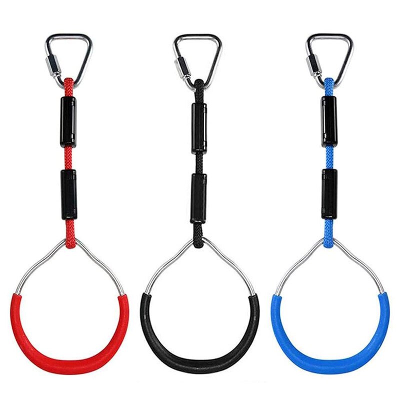 Färgglada swing gymnastikringar utomhus bakgårdar lekset lekplatsutrustning ring hinderring för barn
