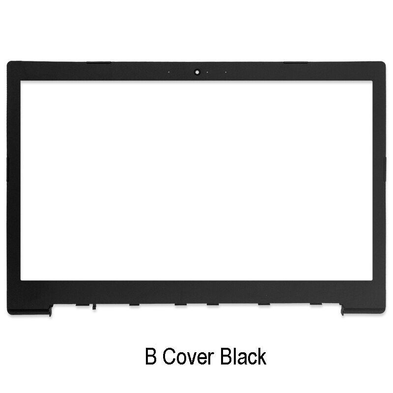 Coque arrière LCD pour ordinateur portable Lenovo, compatible avec IdeaPad 320 – 15 320-15IKB 320-15ISK 320-15ABR, lunette avant, charnières repose-paume, boîtier inférieur blanc: B Cover Black 