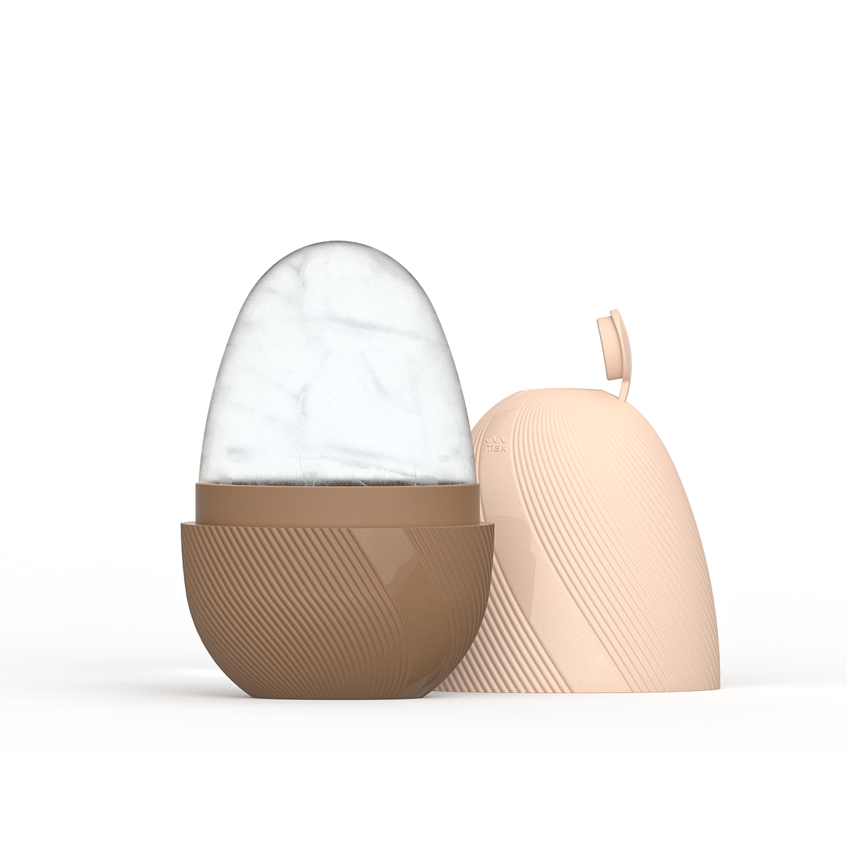 Rolo facial de gelo e conjunto de ferramentas gua sha de aço inoxidável, massageador facial rolo de gelo ferramenta de cuidados com a pele conjunto de beleza ferramenta de contorno de levantamento: Verde Desbotado