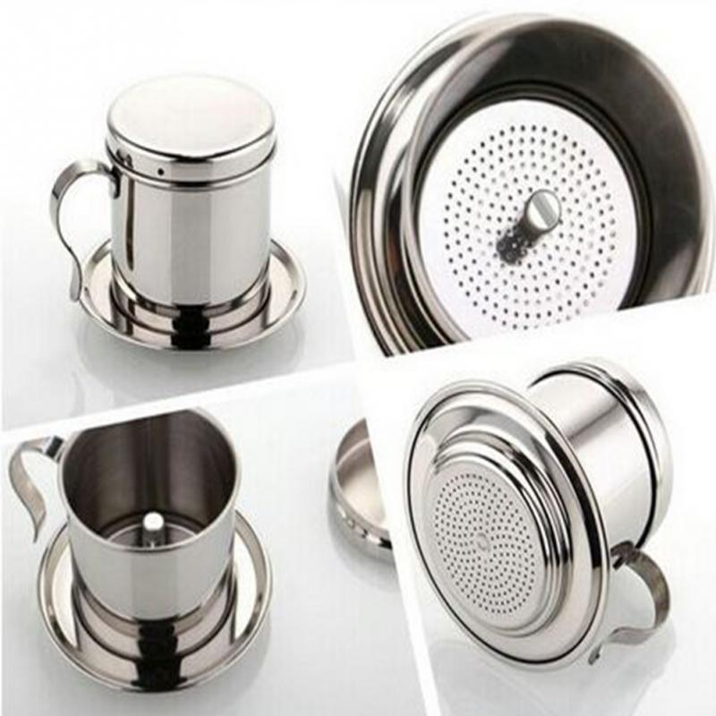 Edelstahl Vietnam Kaffee Tropf Mehrweg Filter Vietnam Kaffee Tropf Topf Tropf Tragbare Kaffee Filter Tasse