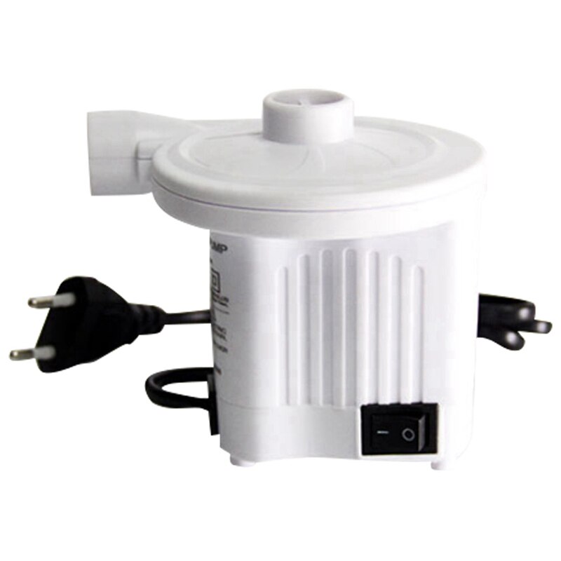 Elektrisk luftpumpe bådpumpe elektrisk pumpe blæser puste op tømning af pumpe til luftseng båd legetøj camping legetøj luft seng -eu stik: Default Title