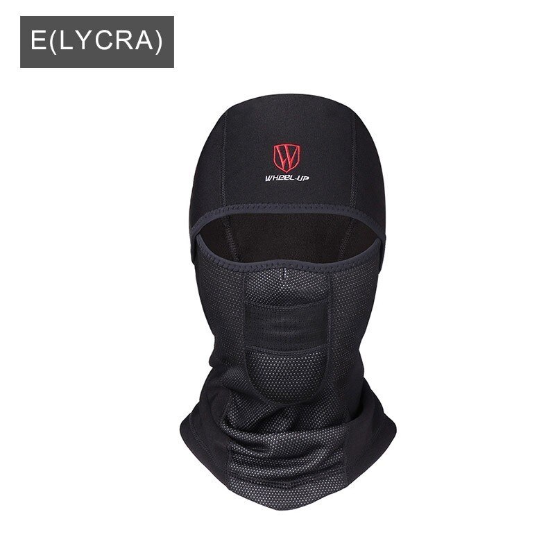WHEEL UP Cycling Face Mask Cap Ski Bike Thermal Fleece Balaclava Winter Bicycle Face Mask Dustproof hood Skating Hat Headwear: E(LYCRA)