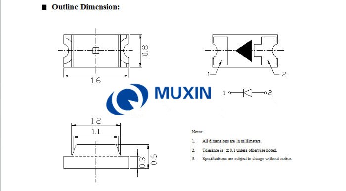 300pcs 0603 SMT Chip Lamp (1608) blauw SMD 20mA 3V LED Light Emitting Diode Lamp Surface Mount LED SMT Elektronica Componenten