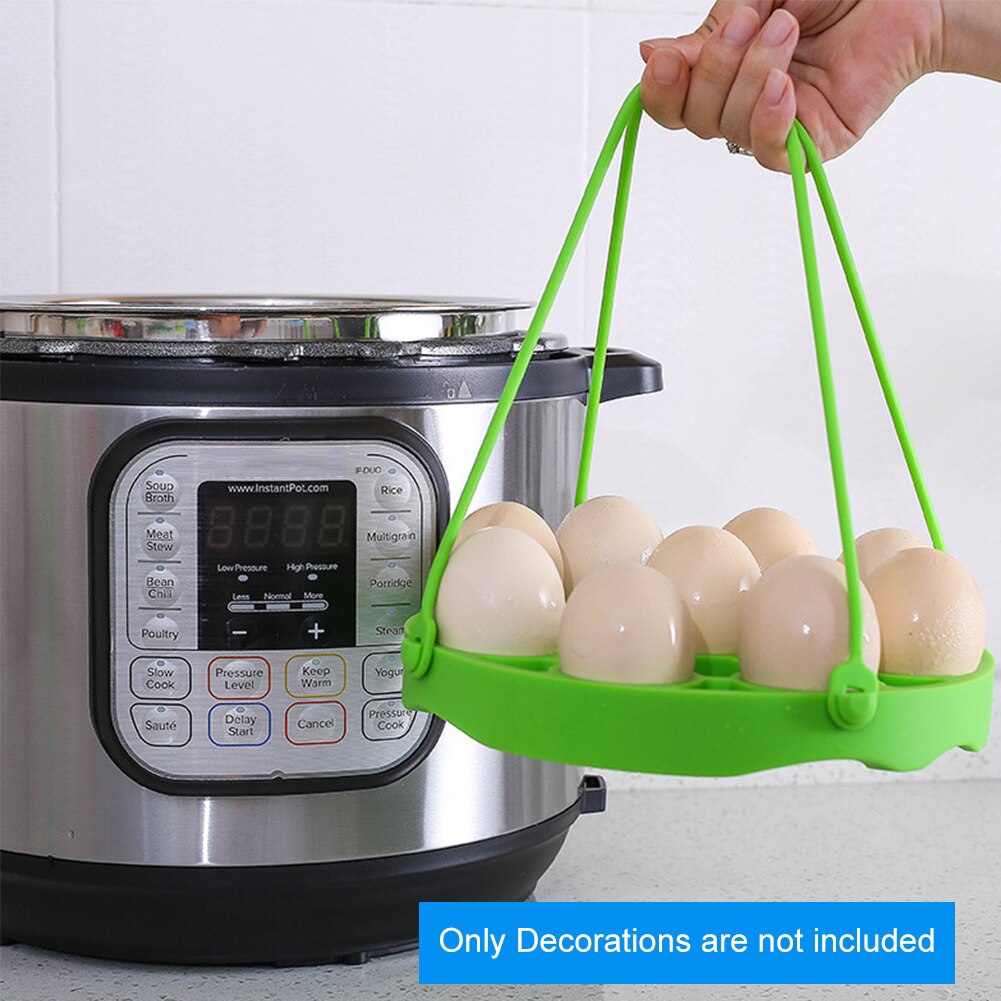 4pcs/set Pressure Cooker Accessory Kitchen With Lid Assist Food Box Silicone Steamed Eggs Rack Lifter Safe Vent Home Tools