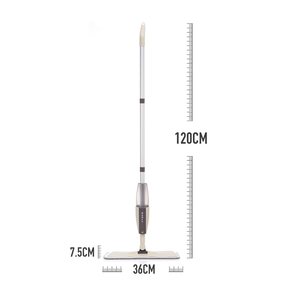 Mopa de Suelo con Pulverizador de Mano, Herramienta de Limpieza, para Lavado Plano y Perezoso, con Almohadillas de Microfibra de Repuesto: one mop