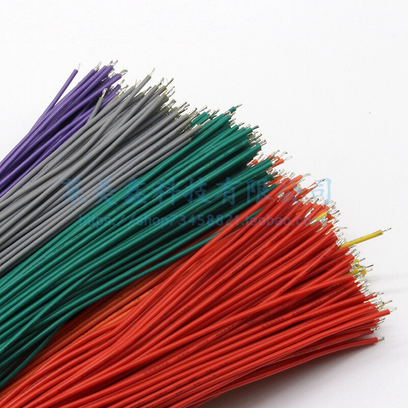 100PCS MX3.0 female terminal line single-end terminal 1007/22# line wire tail tinned single wire harness length 20/30CM