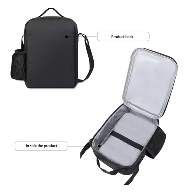 Lunch bags for Child,Cartoon Game con-so-les School Picnic Bags for Boys,Large Kids Insulation Cooler Bags for Aged 4-10 years