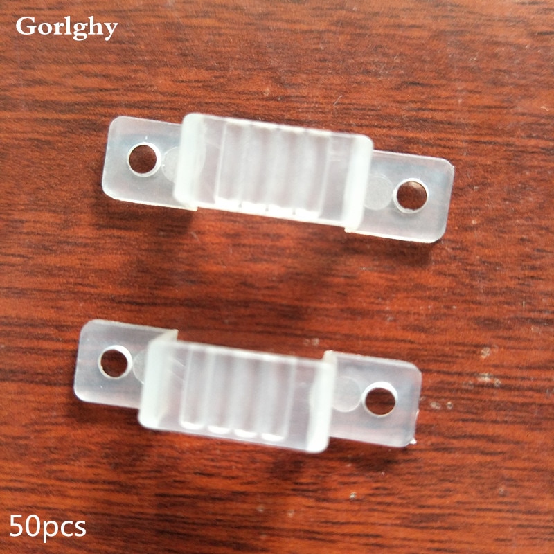 50 stks/partij LED strip accessoire voor SMD5050 SMD3528 SMD3014 Vaste plastic montage clip Flexibele Accessoires
