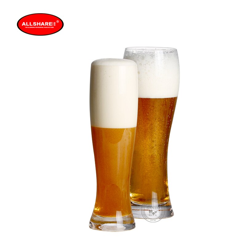 2 stuks oude mode handgemaakte geblazen loodvrij kristal bier glas set 330ml 500ml 60000X