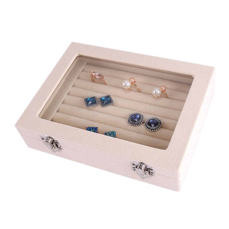 Ringen oorstekers sieradenhouder opbergdoos doos container organizer met deksel sieradenhouder sieraden display meerdere