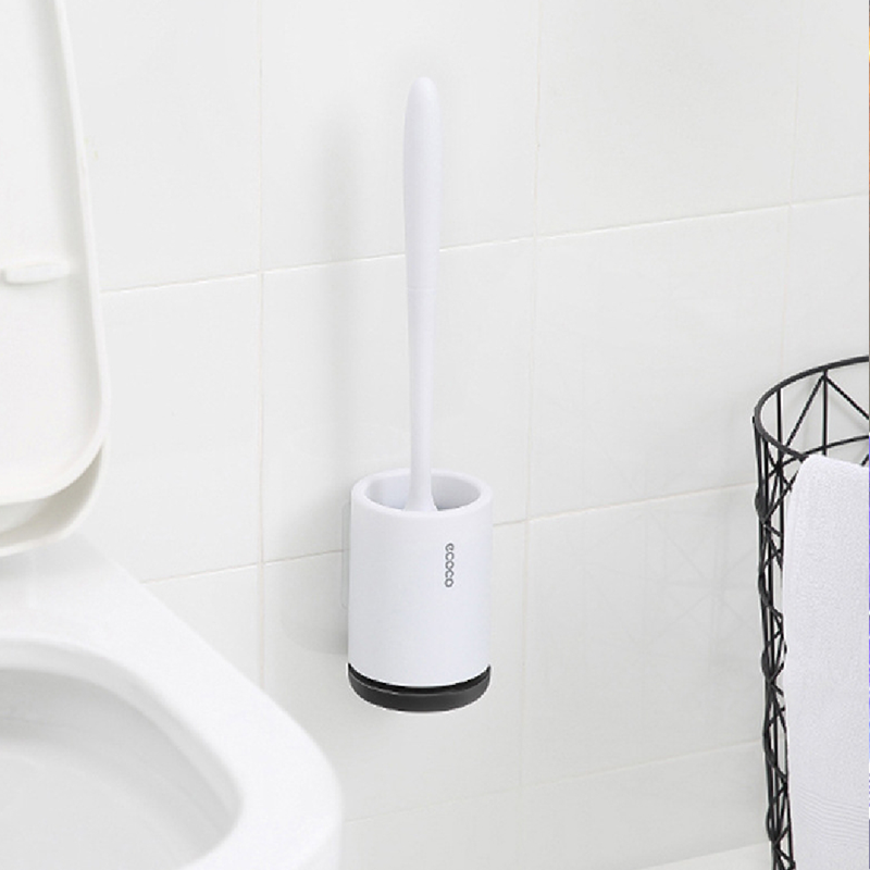 Xiaomi-cepillo de inodoro de silicona para el hogar, accesorios para WC, herramientas de limpieza de montaje en pared, juego de accesorios de baño: C Wall mounted