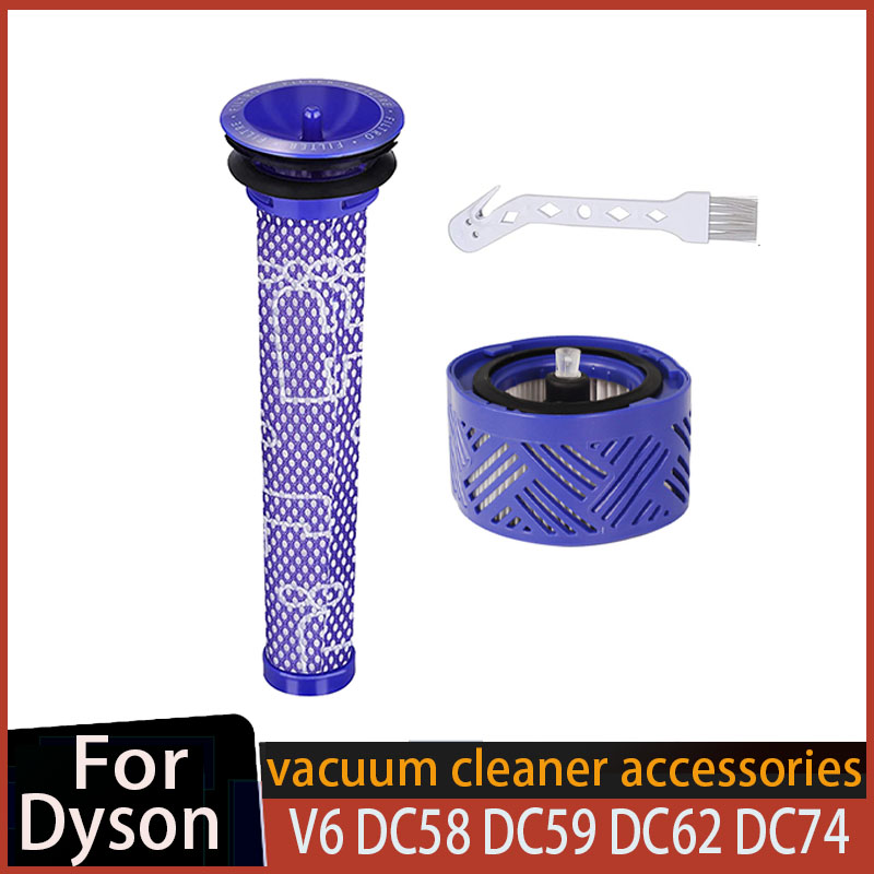 Filtres Hepa pour aspirateur sans fil Dyson V6 DC58 DC59 DC62 DC61 DC74, pièces de rechange pour aspirateur Animal absolu: kaki foncé
