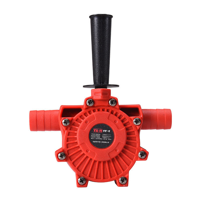 Elektrisk boremaskinepumpe selvansugende transportpumper olievæskevandspumpe bærbar rund skaft bærbar nem installationspumpe