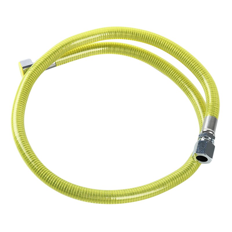 1pc korrugerte metallslange 304 gassrør i rustfritt stål naturgasskomfyr gasskomfyr vannvarmer tilbehør flere modell: 50cm skruer - fatning