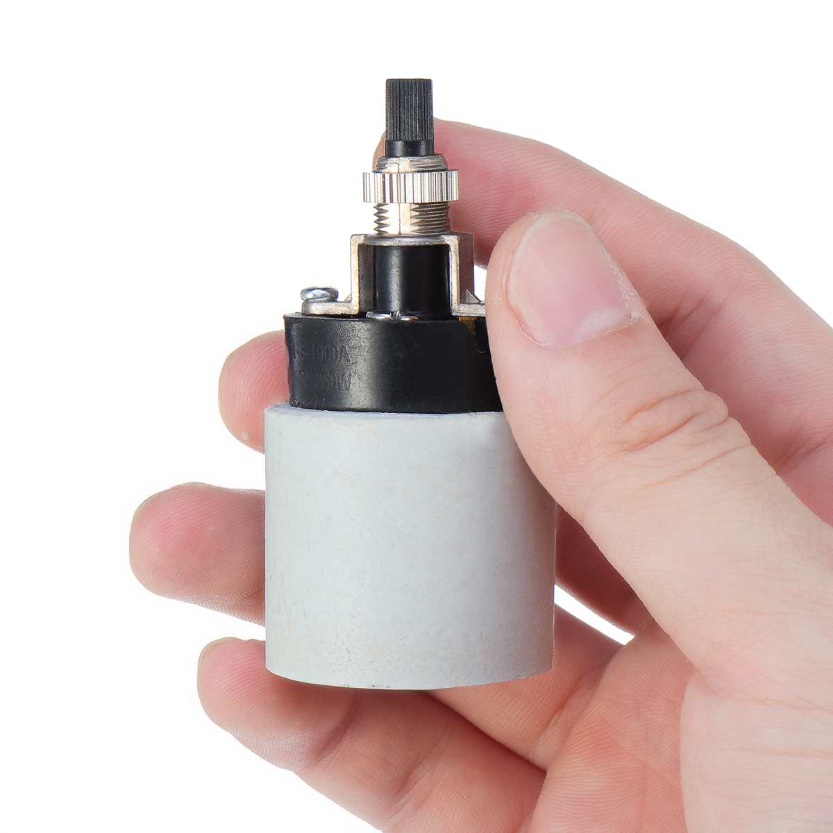 E26 660 W Porzellan Keramik Dreh Licht Buchse Birne Adapter mit Knopf Schalter Beleuchtung Buchse Decke Licht Adapter Halfter AC250V