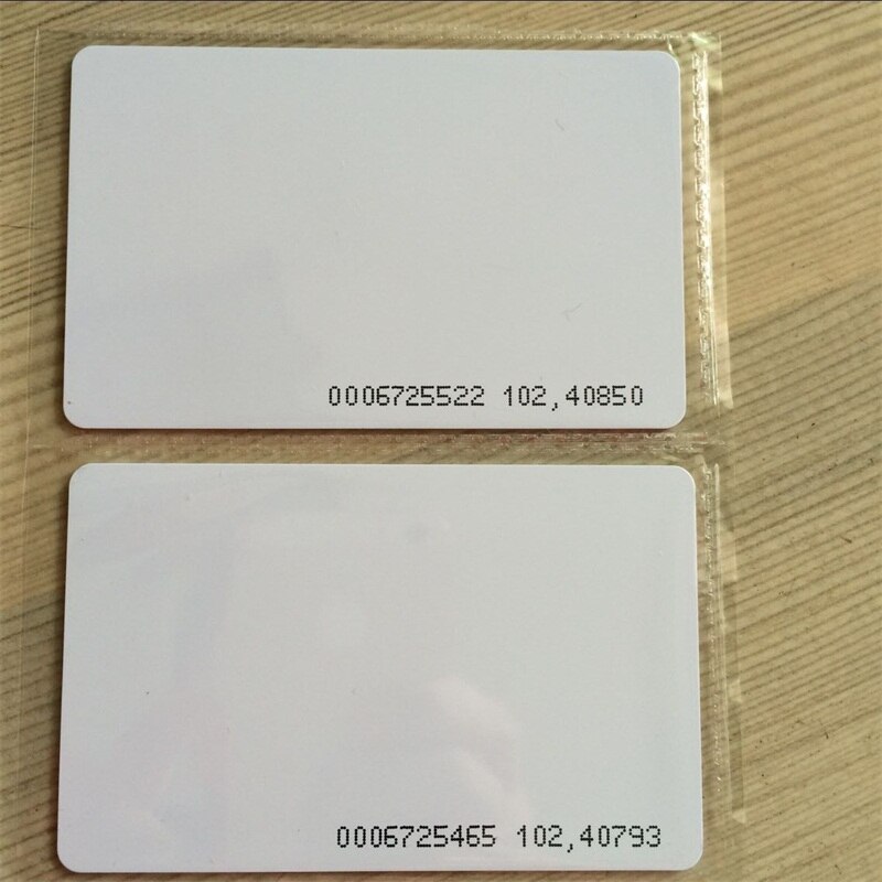 Top EM ID Card 125KHZ RFID Card 4100/4102 reaction for door Access Control Time Attendance