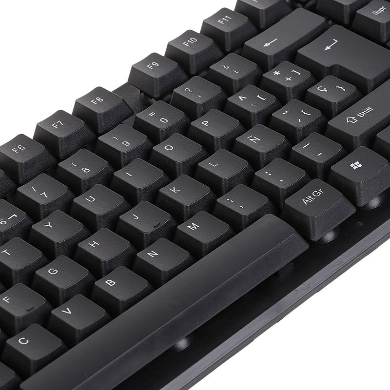 French/ English Silent Keyboard Waterproof Office Keyboard for Windows Computer