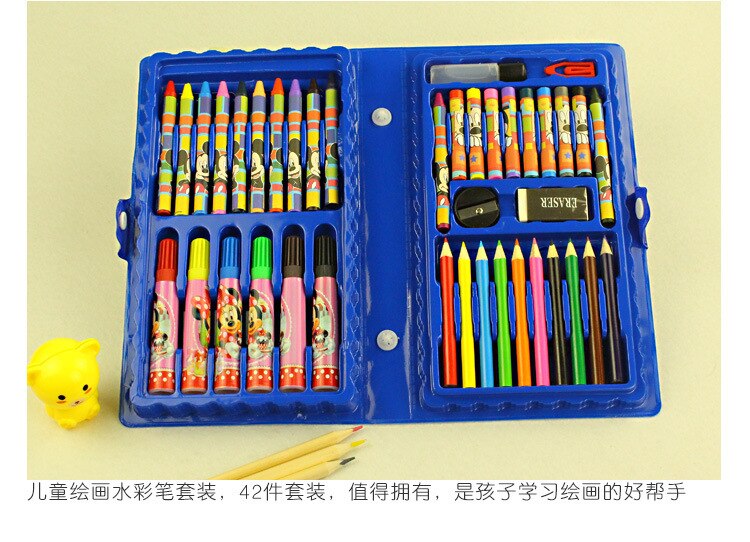 42 pcs super mega art set Non-toxic watercolor pen Learning stationery artistic drawing sets for kids