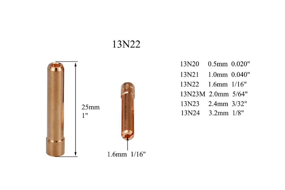 Pyrex Cup TIG Gas Lens Kit for WP SR 9 20 25 TIG Welding Torch 16pcs