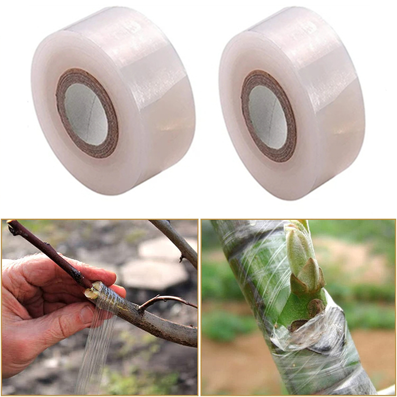 Cinta de injerto de PE de 200M, Parafilm, plantas de árboles de jardín, plántulas, vid, tomate, accesorios de injerto, película de floristería de injerto estirable